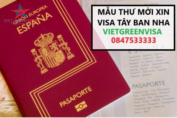 Mẫu thư mời xin visa Tây Ban Nha