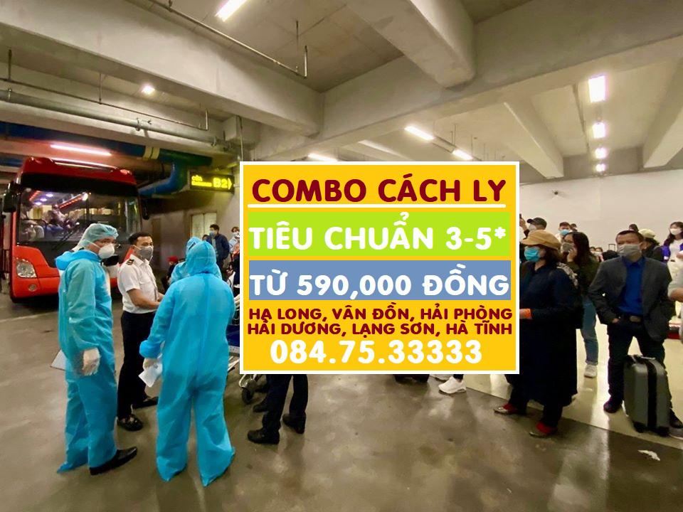 Combo khách sạn cách ly tại Quảng Ninh, Hải Phòng, Hải Dương, Hà Tĩnh, Bắc Ninh