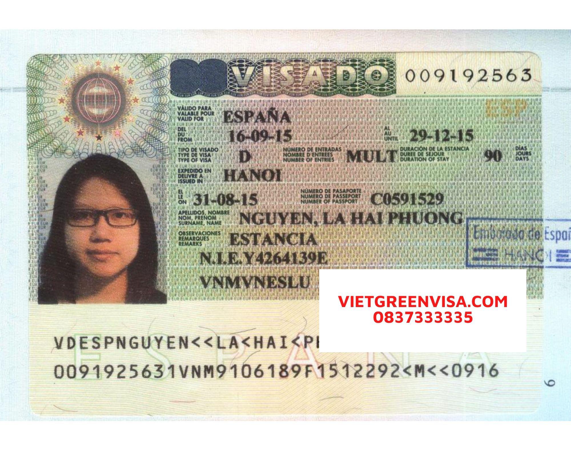Viet Green Visa, visa du lịch Tây Ban Nha, làm visa Tây Ban Nha