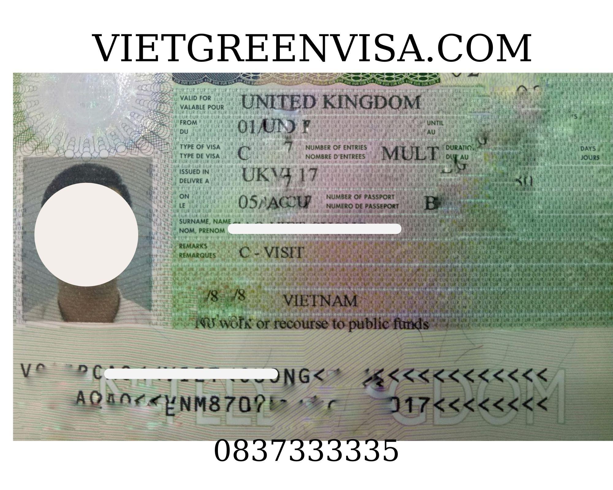 Dịch vụ làm visa đi Anh Quốc công tác uy tín