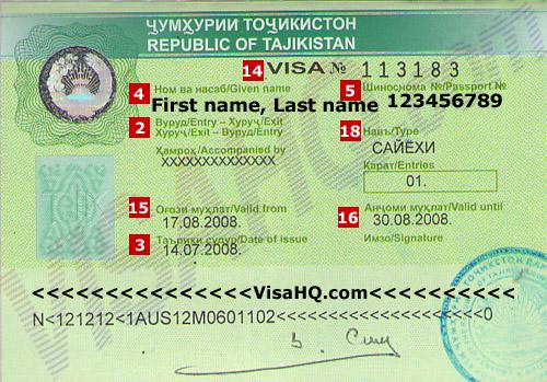 Xin Visa Tajikistan trọn gói tại Hà Nội, Hồ Chí Minh