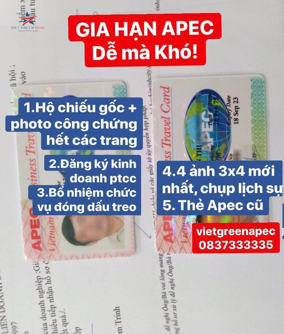 Dịch vụ gia hạn thẻ Apec tại Bắc Giang uy tín