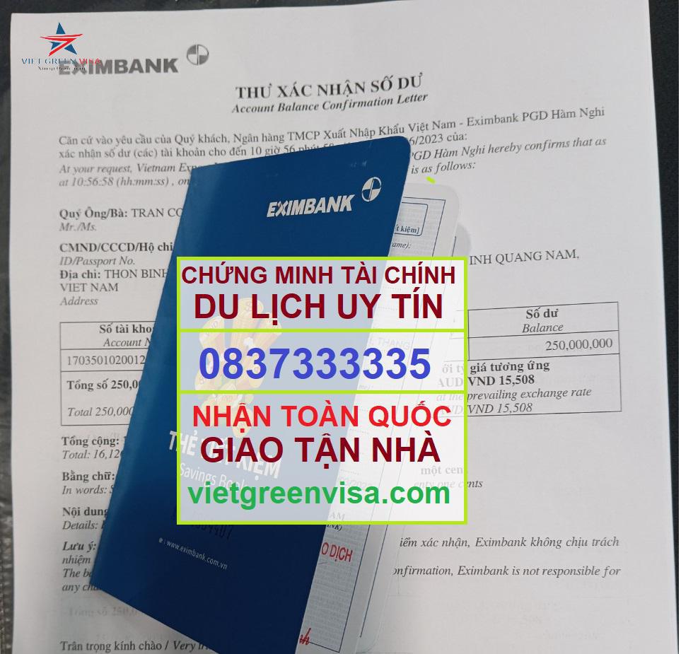 Dịch vụ chứng minh tài chính tại Hà Tĩnh, chứng minh tài chính tại Hà Tĩnh, Chứng minh tài chính, sổ tiết kiệm, Hà Tĩnh, Viet Green Visa