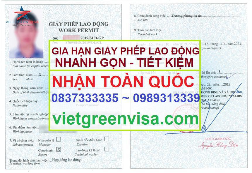 Dịch vụ làm giấy phép lao động tại Bà Rịa - Vũng Tàu uy tín