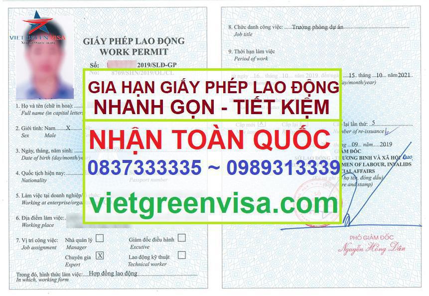 Dịch vụ xin giấy phép lao động cho người Hồng Kông nhanh