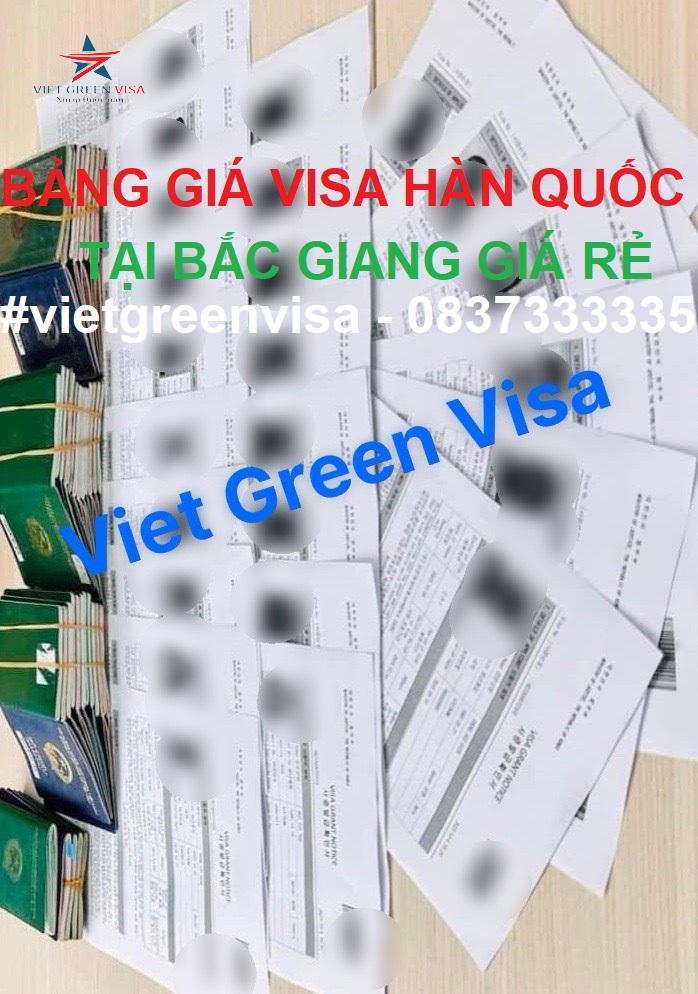Dịch vụ xin visa Hàn Quốc tại Bắc Giang trọn gói giá rẻ