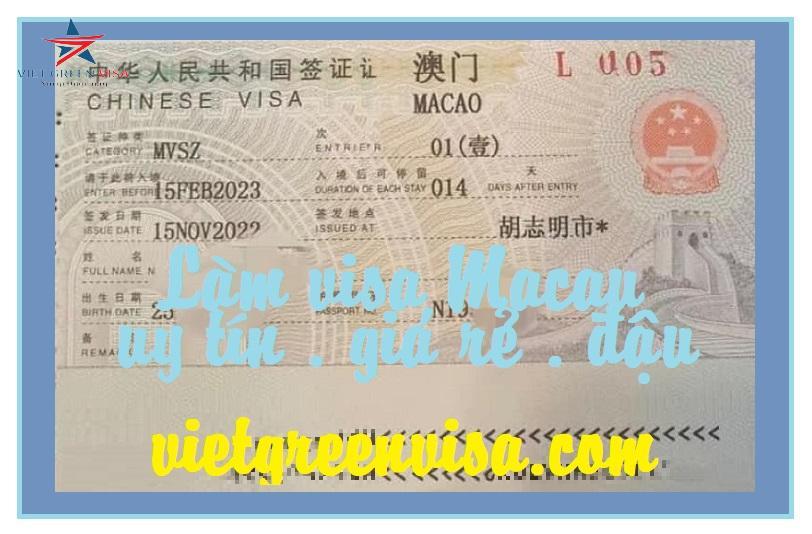 Dịch vụ xin visa Macao tại Sóc Trăng, xin visa Macau tại Sóc Trăng, xin Visa Macau, làm Visa Macao, Viet Green Visa, Du Lịch Xanh