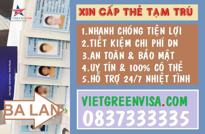 Dịch vụ làm thẻ tạm trú cho người Ba Lan tại Việt Nam