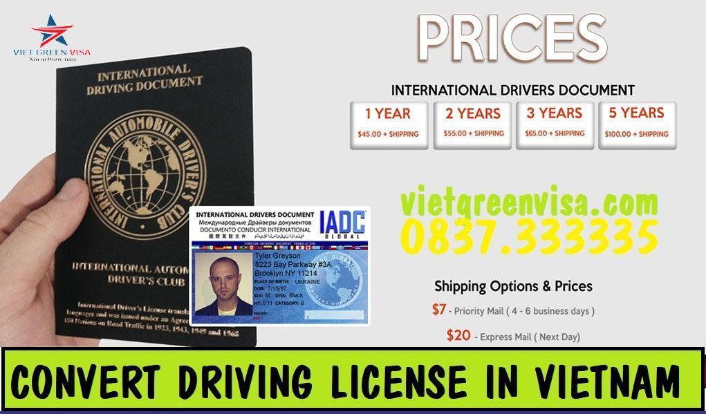 Dịch vụ đổi bằng lái xe IAA & IDP tại Cần Thơ