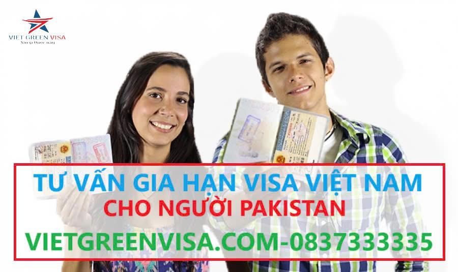 Gia hạn visa Việt Nam cho người Pakistan