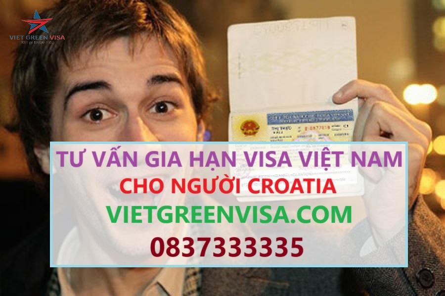 Gia hạn visa Việt Nam cho người Croatia