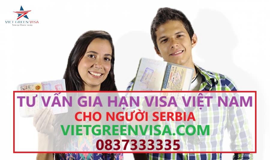 Gia hạn visa Việt Nam cho người Serbia