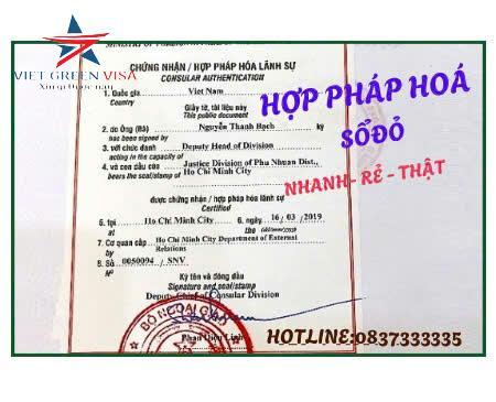 Hợp pháp hóa lãnh sự sổ đỏ uy tín - Viet Green Visa