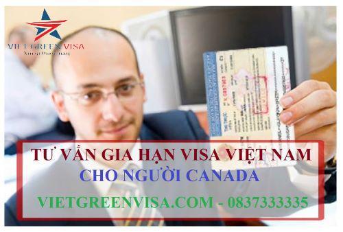 Gia hạn visa Việt Nam cho người Canada