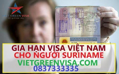 Gia hạn visa Việt Nam cho người Suriname uy tín