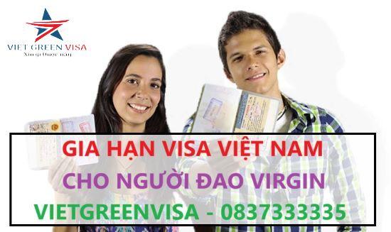 Gia hạn visa Việt Nam cho người Đảo Virgin