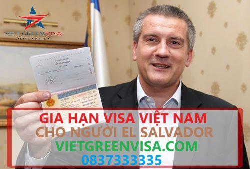 Gia hạn visa Việt Nam cho người El Salvador