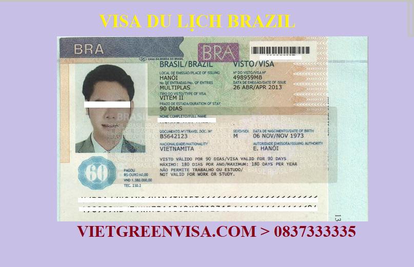 Dịch vụ xin Visa du lịch Brazil trọn gói, giá rẻ