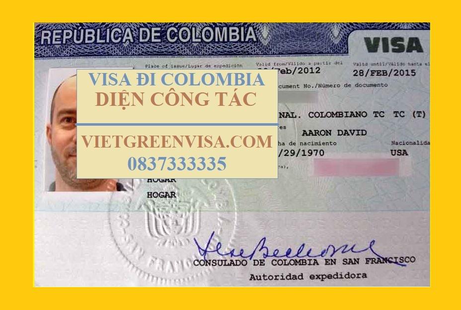 Dịch vụ xin Visa Colombia công tác uy tín, giá rẻ, nhanh gọn