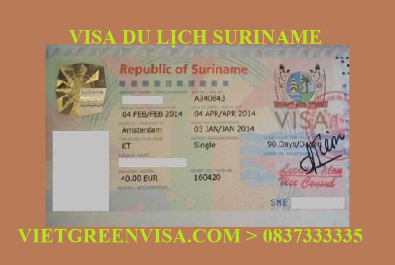 Dịch vụ xin Visa du lịch Suriname uy tín, trọn gói