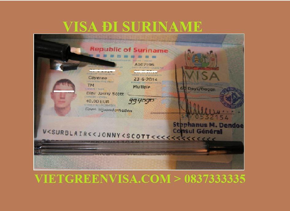 Dịch vụ xin Visa Suriname trọn gói tại Hà Nội, Hồ Chí Minh