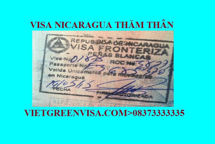 Dịch vụ xin Visa Nicaragua thăm thân chất lượng,giá rẻ