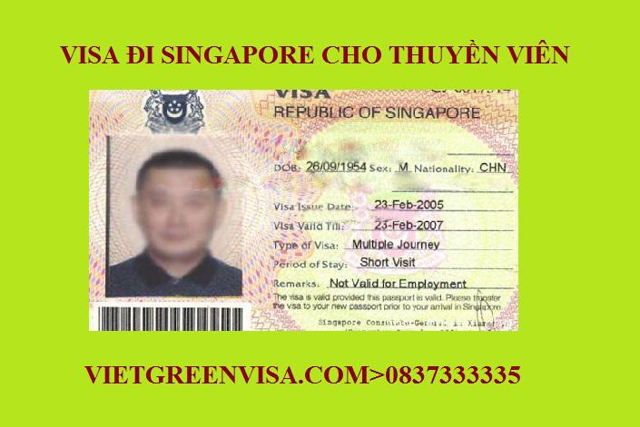 Dịch vụ Visa thuyền viên đi Singapore Nhận tàu, Lái tàu