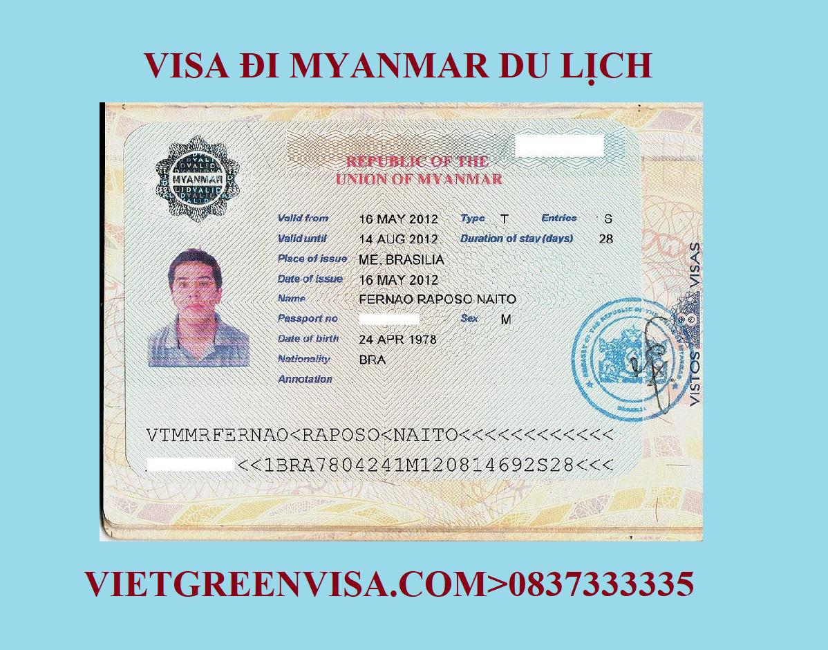 Tư vấn xin visa du lịch Myanmar trọn gói | Tỷ lệ đậu 100% | VietGreenVisa