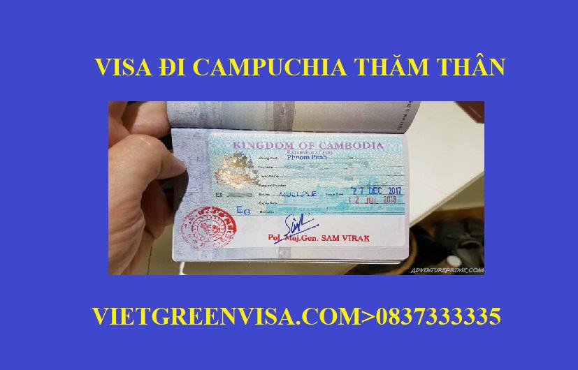Xin Visa Campuchia thăm thân, nhanh gọn, giá rẻ