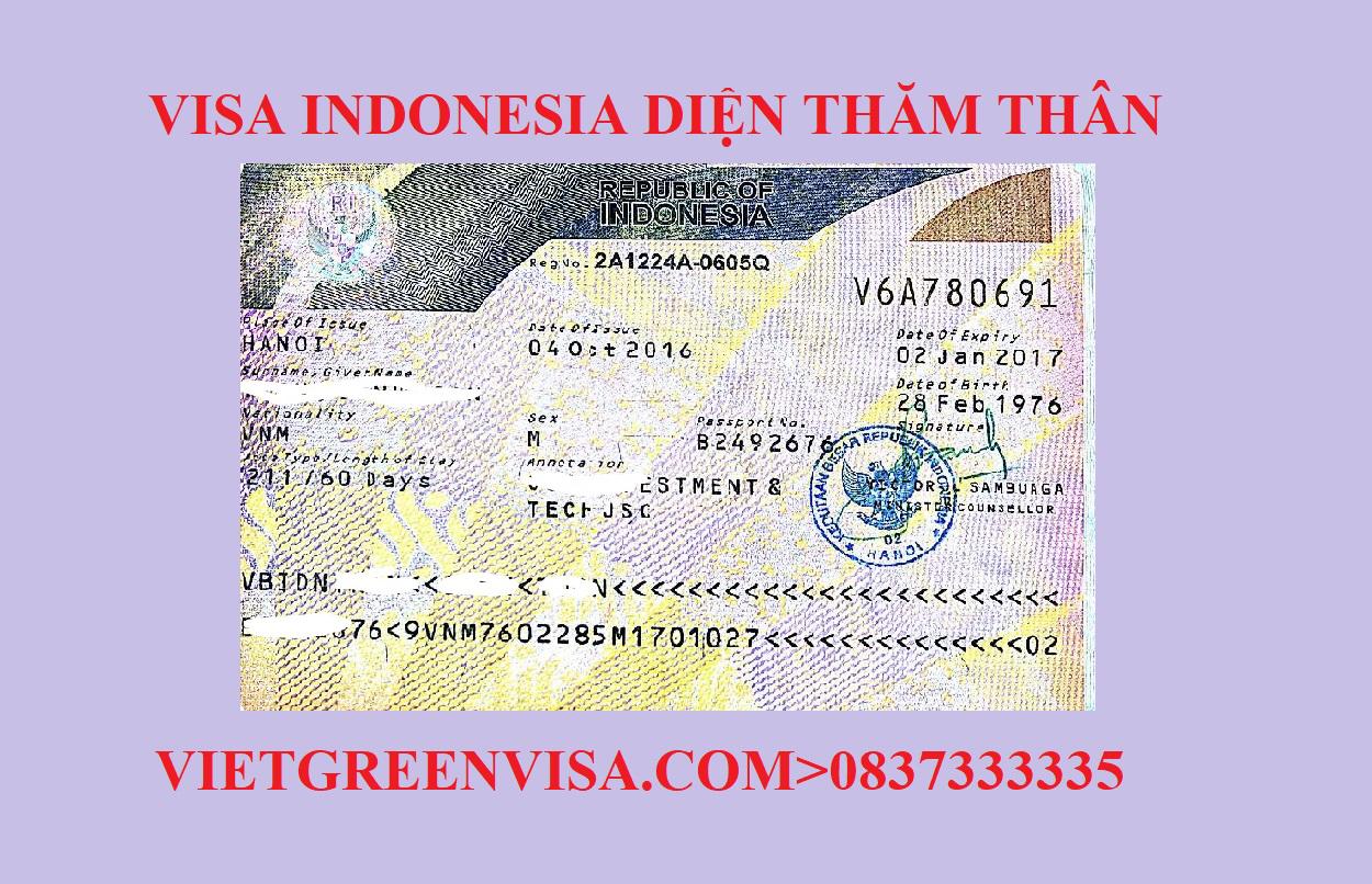 Thủ tục xin visa Indonesia thăm thân | 100% đạt visa