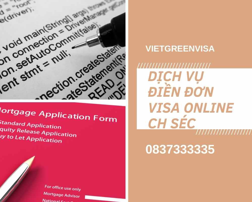 Dịch vụ khai form visa CH Séc online nhanh