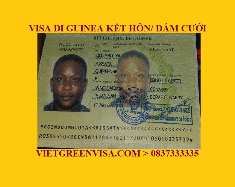 Dịch vụ xin Visa sang Guinea tổ chức đám cưới, kết hôn