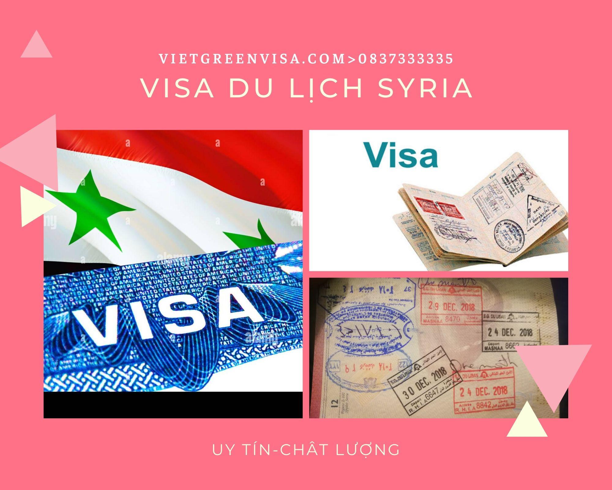Dịch vụ làm visa Syria du lịch 14 ngày - Bao đậu