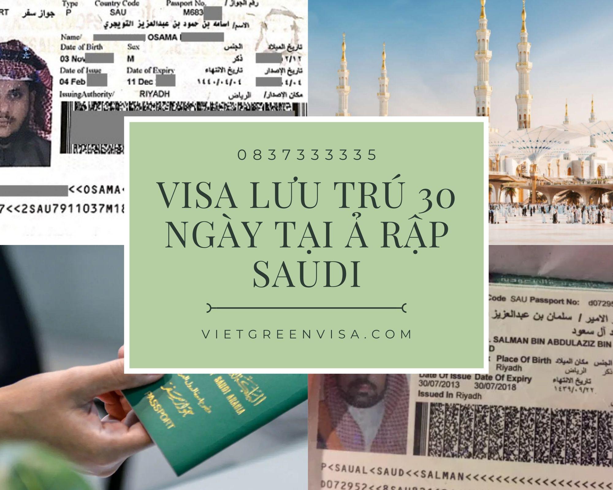 Dịch  vụ visa Ả Rập Saudi lưu trú 30 ngày tại Hà Nội, Hồ Chí Minh