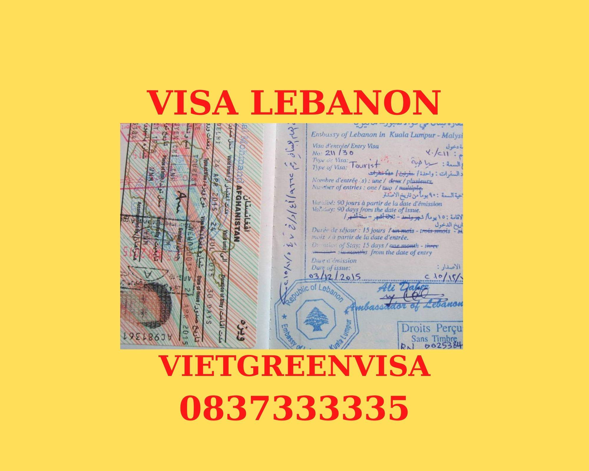 Dịch vụ visa Lebanon công tác dự hội chợ nhanh