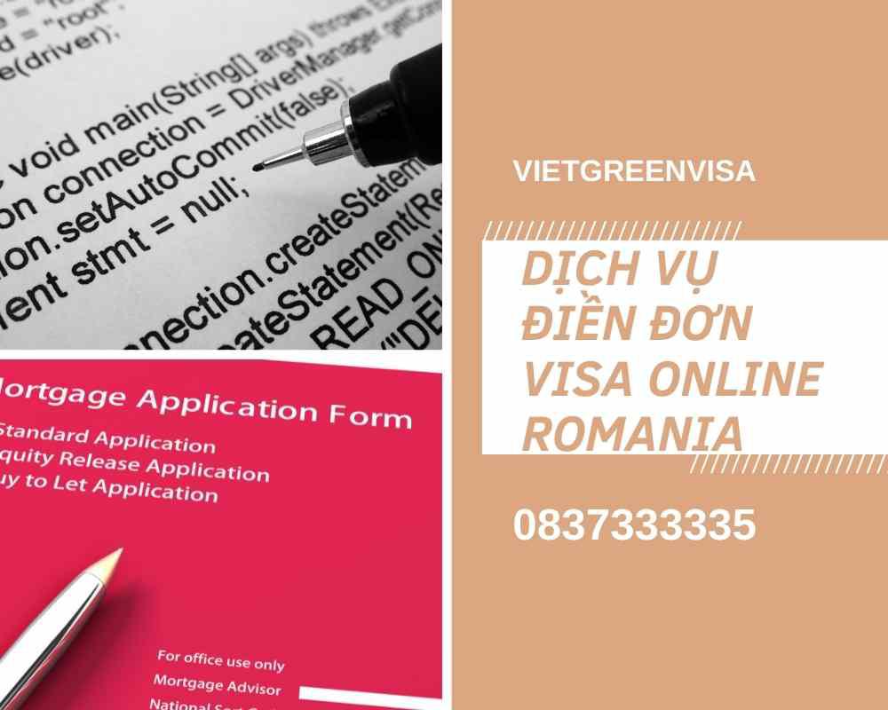 Dịch vụ điền đơn visa Romania online nhanh