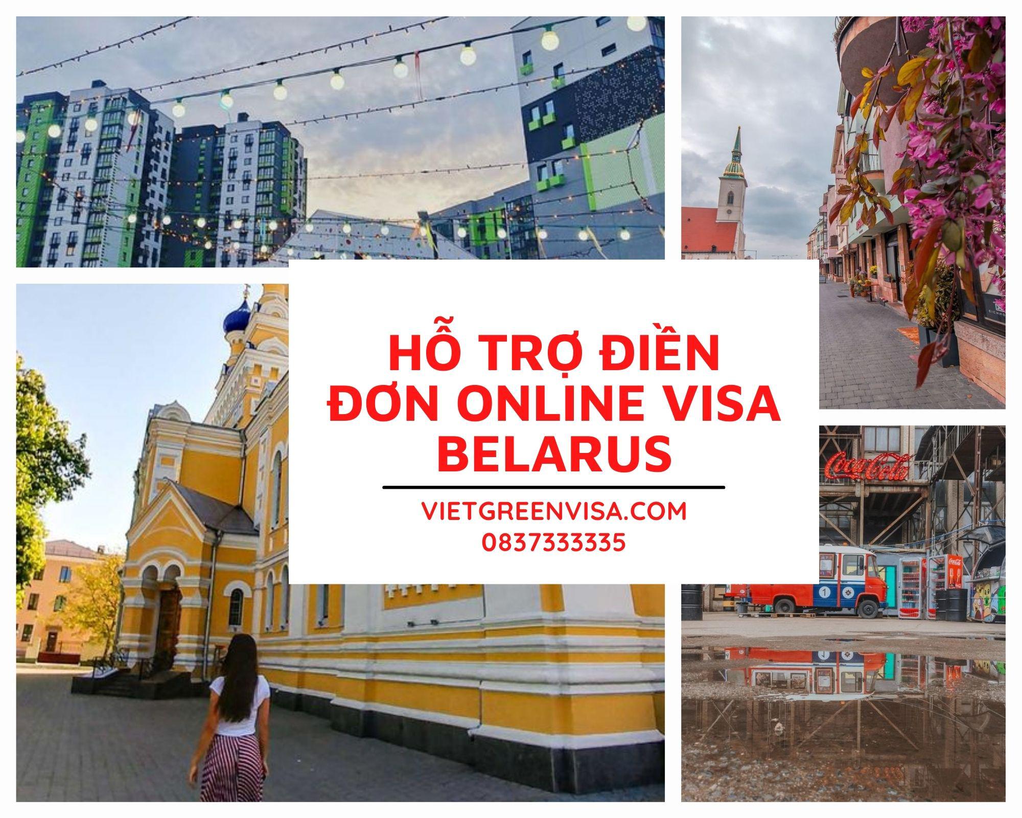 Hỗ trợ dịch vụ điền đơn visa Belarus online 