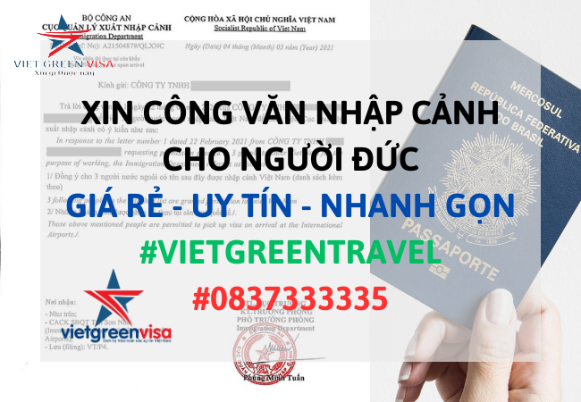 Dịch vụ xin công văn nhập cảnh Việt Nam cho người Đức