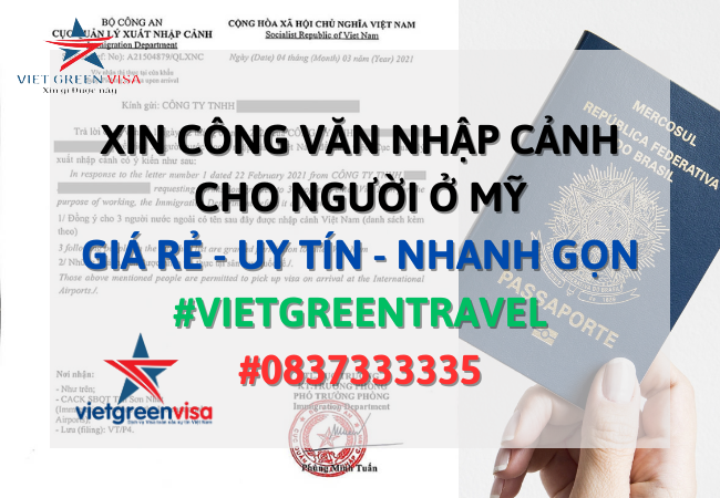 Dịch vụ xin công văn nhập cảnh Việt Nam cho người Mỹ