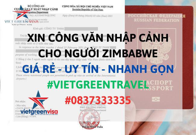 Dịch vụ xin công văn nhập cảnh Việt Nam cho người Zimbabwe