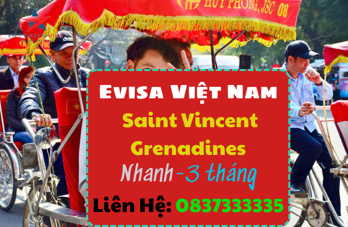Dịch vụ là Evisa Việt Nam 3 tháng cho quốc tịch Saint Vincent Grenadines