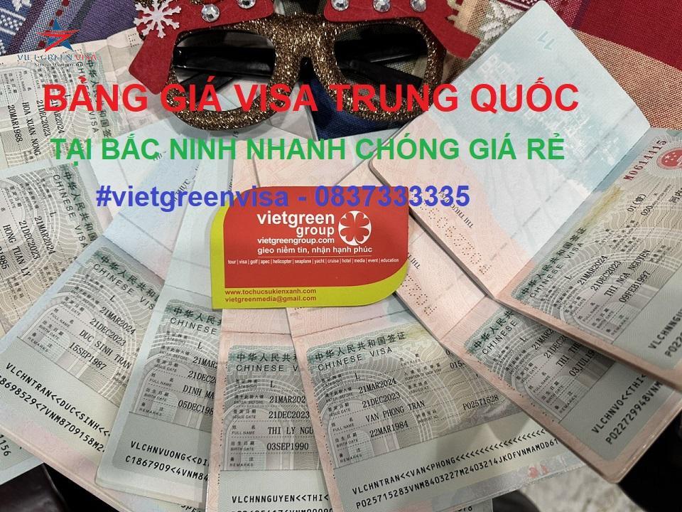 Dịch vụ xin visa Trung Quốc tại Bắc Ninh nhanh chóng giá rẻ