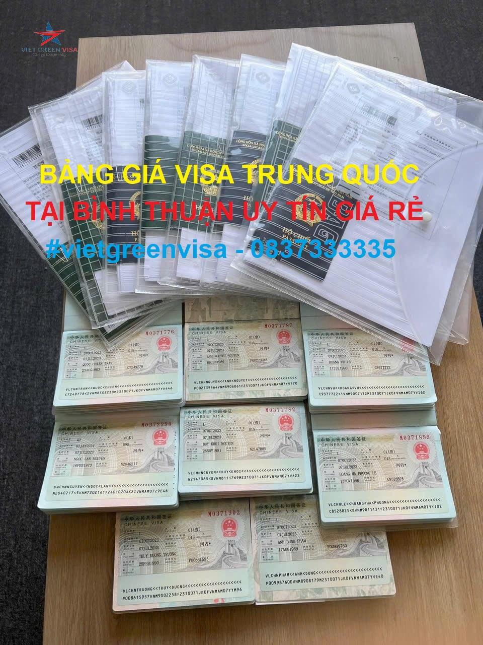 Dịch vụ xin visa Trung Quốc tại Bình Thuận uy tín giá rẻ