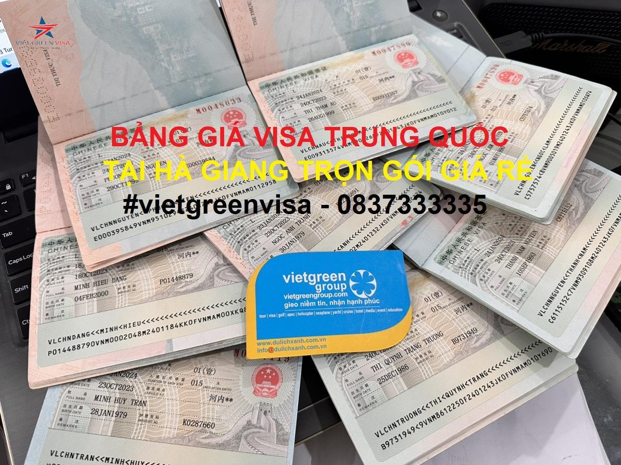 Dịch vụ xin visa Trung Quốc tại Hà Giang uy tín