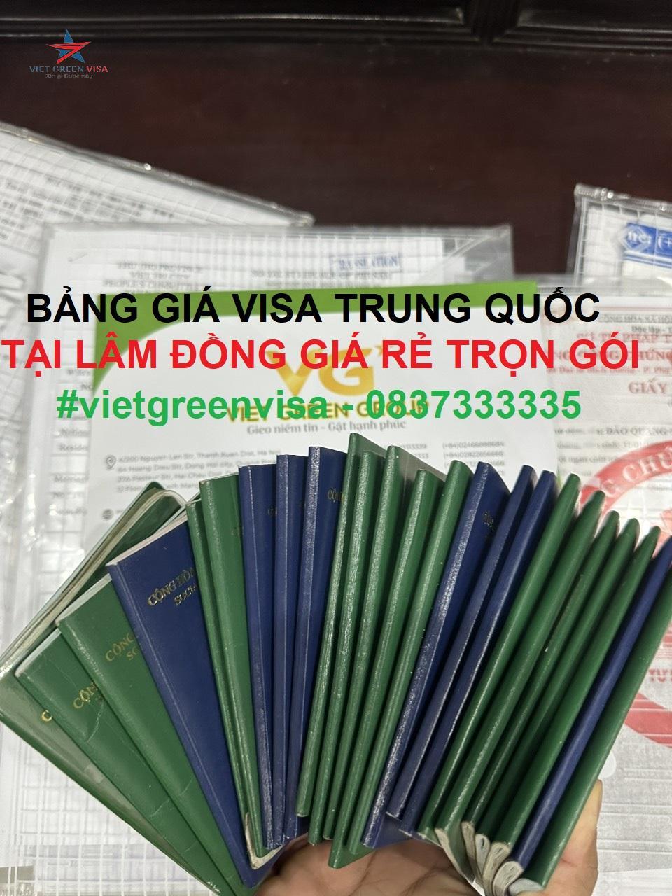 Dịch vụ xin visa Trung Quốc tại Lâm Đồng giá rẻ