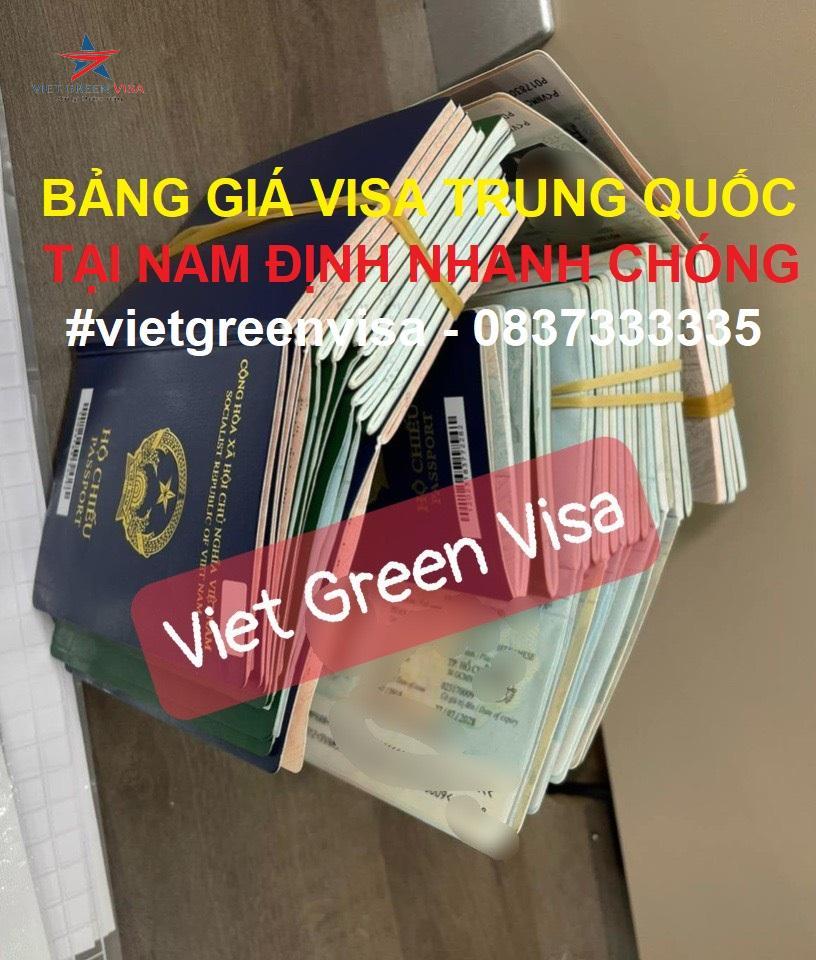 Dịch vụ xin visa Trung Quốc tại Nam Định trọn gói