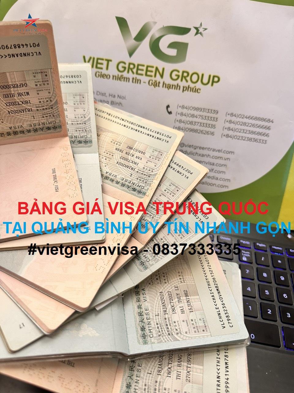 Dịch vụ xin visa Trung Quốc tại Quảng Bình uy tín nhanh gọn