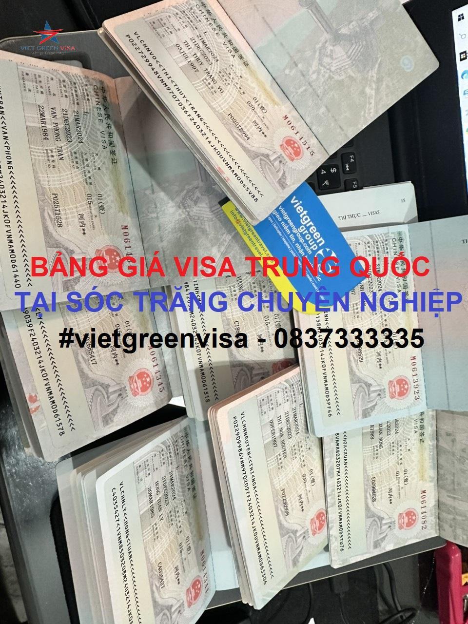 Dịch vụ xin visa Trung Quốc tại Sóc Trăng chuyên nghiệp