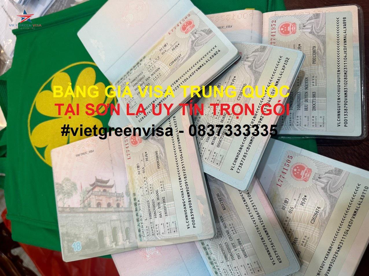 Dịch vụ xin visa Trung Quốc tại Sơn La uy tín trọn gói