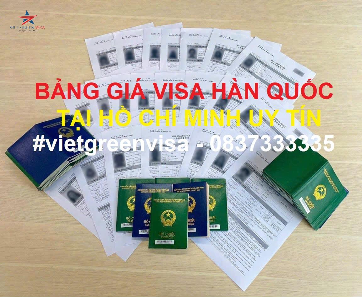 Dịch vụ xin visa Hàn Quốc tại Sài Gòn uy tín giá rẻ